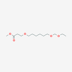 molecular formula C13H26O5 B14531219 Methyl 3-{[6-(ethoxymethoxy)hexyl]oxy}propanoate CAS No. 62585-49-3