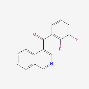 molecular formula C16H9F2NO B1453127 4-(2,3-Difluorobenzoyl)isoquinoline CAS No. 1187166-70-6