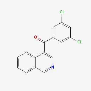 molecular formula C16H9Cl2NO B1453128 4-(3,5-二氯苯甲酰)异喹啉 CAS No. 1187171-76-1