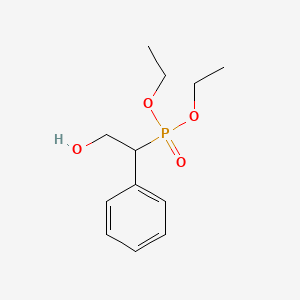 molecular formula C12H19O4P B14531308 Diethyl (2-hydroxy-1-phenylethyl)phosphonate CAS No. 62573-88-0