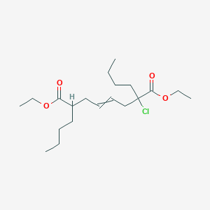 molecular formula C20H35ClO4 B14531326 Diethyl 2,7-dibutyl-2-chlorooct-4-enedioate CAS No. 62457-04-9