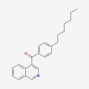 molecular formula C23H25NO B1453134 4-(4-Heptylbenzoyl)isoquinoline CAS No. 1187169-78-3
