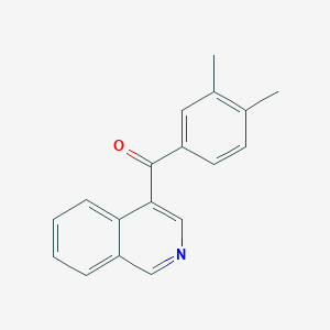 molecular formula C18H15NO B1453137 4-(3,4-二甲基苯甲酰)异喹啉 CAS No. 1187167-14-1