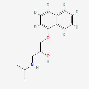 molecular formula C16H21NO2 B1453147 1-(2,3,4,5,6,7,8-七氘萘-1-基)氧基-3-(丙烷-2-氨基)丙烷-2-醇 CAS No. 344298-99-3