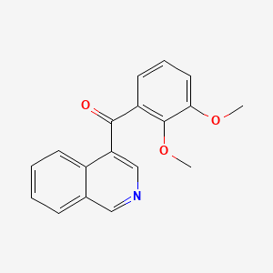 molecular formula C18H15NO3 B1453153 4-(2,3-二甲氧基苯甲酰)异喹啉 CAS No. 1187170-81-5