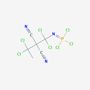 N-(1,1,3,3-Tetrachloro-2,2-dicyanobutyl)phosphorimidic trichloride