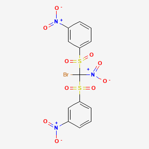 1,1'-{[Bromo(nitro)methylene]disulfonyl}bis(3-nitrobenzene)