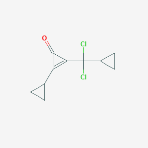 2-Cyclopropyl-3-[dichloro(cyclopropyl)methyl]cycloprop-2-en-1-one