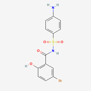 N-(4-Aminobenzene-1-sulfonyl)-5-bromo-2-hydroxybenzamide