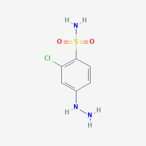 2-Chloro-4-hydrazinylbenzene-1-sulfonamide