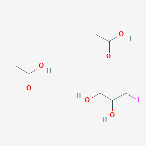 Acetic acid;3-iodopropane-1,2-diol