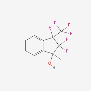 2,2,3-Trifluoro-1-methyl-3-(trifluoromethyl)-2,3-dihydro-1H-inden-1-ol