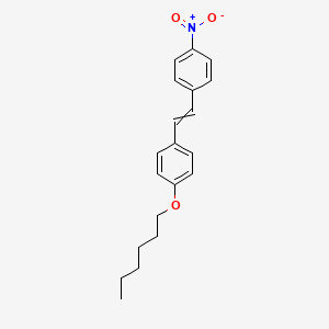 1-(Hexyloxy)-4-[2-(4-nitrophenyl)ethenyl]benzene