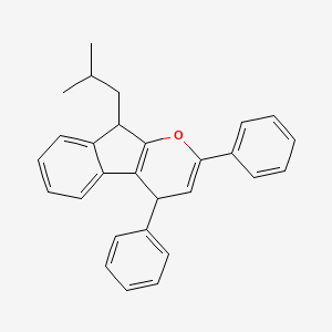 9-(2-Methylpropyl)-2,4-diphenyl-4,9-dihydroindeno[2,1-b]pyran