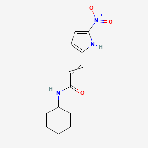 N-Cyclohexyl-3-(5-nitro-1H-pyrrol-2-yl)prop-2-enamide