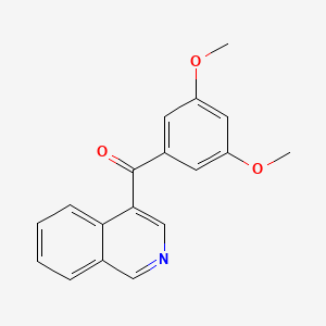 molecular formula C18H15NO3 B1453171 4-(3,5-Dimethoxybenzoyl)isoquinoline CAS No. 1187168-30-4