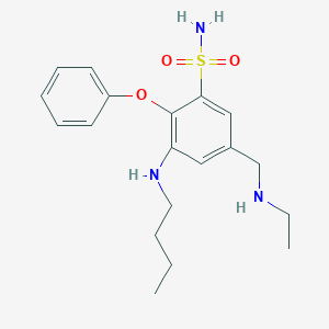 3-(Butylamino)-5-[(ethylamino)methyl]-2-phenoxybenzene-1-sulfonamide