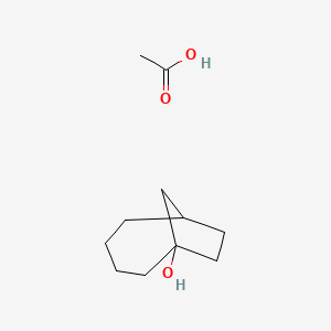 molecular formula C11H20O3 B14531742 Acetic acid;bicyclo[4.2.1]nonan-1-ol CAS No. 62243-38-3