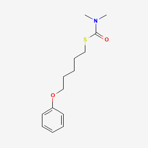 molecular formula C14H21NO2S B14531746 S-(5-Phenoxypentyl) dimethylcarbamothioate CAS No. 62806-66-0