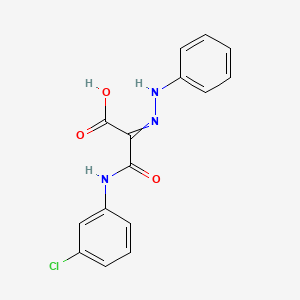 3-(3-Chloroanilino)-3-oxo-2-(2-phenylhydrazinylidene)propanoic acid