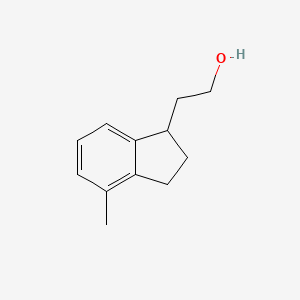 2-(4-Methyl-2,3-dihydro-1H-inden-1-yl)ethan-1-ol