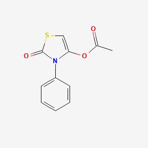 2-Oxo-3-phenyl-2,3-dihydro-1,3-thiazol-4-yl acetate