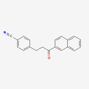 4-[3-(Naphthalen-2-yl)-3-oxopropyl]benzonitrile