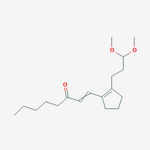 1-[2-(3,3-Dimethoxypropyl)cyclopent-1-en-1-yl]oct-1-en-3-one