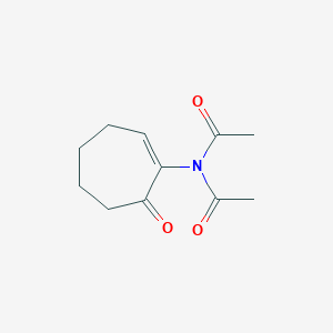 N-Acetyl-N-(7-oxocyclohept-1-en-1-yl)acetamide