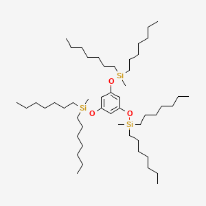 [Benzene-1,3,5-triyltris(oxy)]tris[diheptyl(methyl)silane]