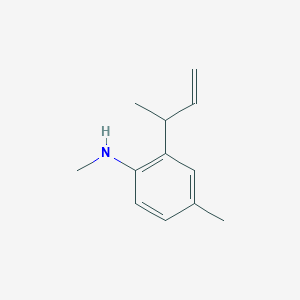 Benzenamine, N,4-dimethyl-2-(1-methyl-2-propenyl)-