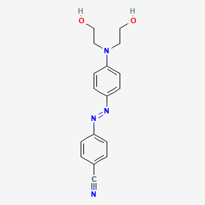 4-[(E)-{4-[Bis(2-hydroxyethyl)amino]phenyl}diazenyl]benzonitrile