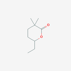 6-Ethyl-3,3-dimethyloxan-2-one