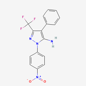 1-(4-Nitrophenyl)-4-phenyl-3-(trifluoromethyl)-1H-pyrazol-5-amine