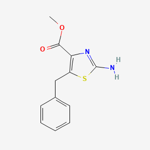 molecular formula C12H12N2O2S B1453187 Methyl 2-amino-5-benzyl-1,3-thiazole-4-carboxylate CAS No. 864437-28-5
