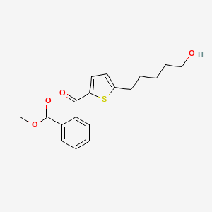 Methyl 2-[5-(5-hydroxypentyl)thiophene-2-carbonyl]benzoate