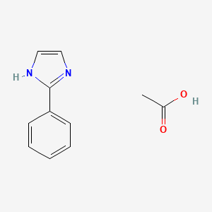 acetic acid;2-phenyl-1H-imidazole