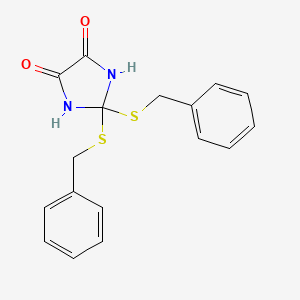 2,2-Bis(benzylsulfanyl)imidazolidine-4,5-dione