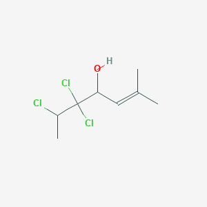 5,5,6-Trichloro-2-methylhept-2-en-4-ol