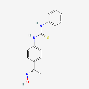 N-[4-(N-Hydroxyethanimidoyl)phenyl]-N'-phenylthiourea