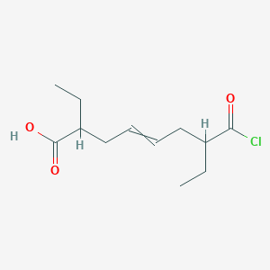 7-(Chlorocarbonyl)-2-ethylnon-4-enoic acid