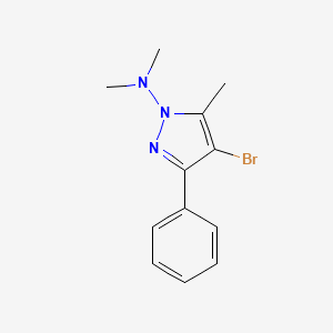 4-Bromo-N,N,5-trimethyl-3-phenyl-1H-pyrazol-1-amine