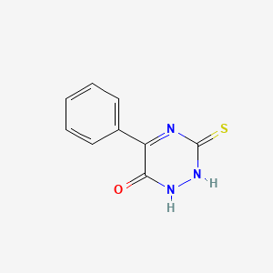 5-Phenyl-3-sulfanylidene-2,3-dihydro-1,2,4-triazin-6(1H)-one