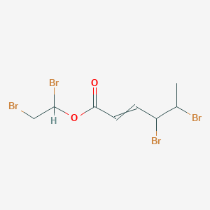 1,2-Dibromoethyl 4,5-dibromohex-2-enoate