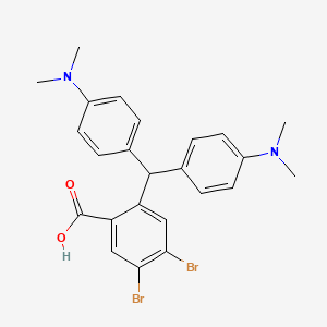 2-{Bis[4-(dimethylamino)phenyl]methyl}-4,5-dibromobenzoic acid