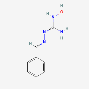 molecular formula C8H10N4O B14531987 Hydrazinecarboximidamide, N-hydroxy-2-(phenylmethylene)- CAS No. 62671-87-8