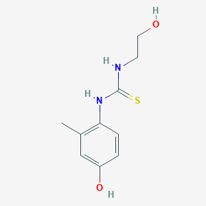 N-(2-Hydroxyethyl)-N'-(4-hydroxy-2-methylphenyl)thiourea