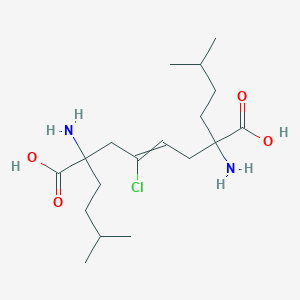 2,7-Diamino-4-chloro-2,7-bis(3-methylbutyl)oct-4-enedioic acid