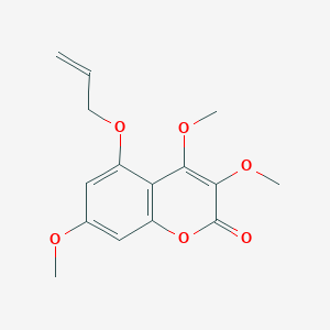 2H-1-Benzopyran-2-one, 3,4,7-trimethoxy-5-(2-propenyloxy)-