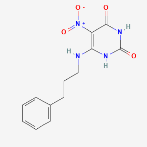 5-Nitro-6-[(3-phenylpropyl)amino]pyrimidine-2,4(1H,3H)-dione